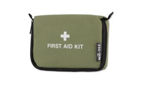Mil-Tec - Mała apteczka z wyposażeniem - First Aid Kit - Oliwkowa - 16026001-1