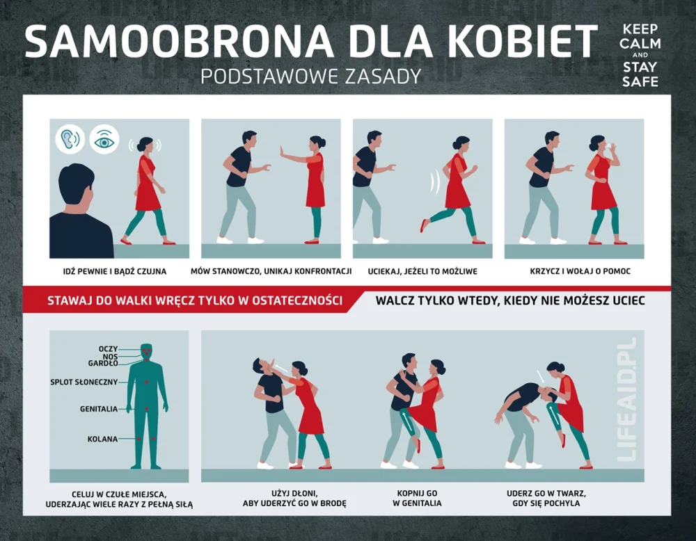 elieton LifeAid.pl Anatomia Strachu Keep Calm and Stay Safe Anatomia Strachu - alarm osobisty, gaz pieprzowy, paralizator z latarką do damskiej torebki -samoobrona dla kobiet