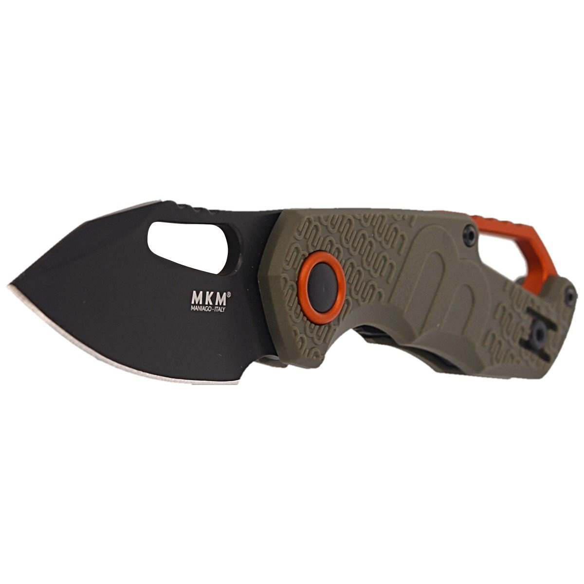 Nóż składany MKM Isonzo Clip Point Green FRN, Black Idroglider N690 by Jesper Voxnæs (MKFX03-3PGO)-2