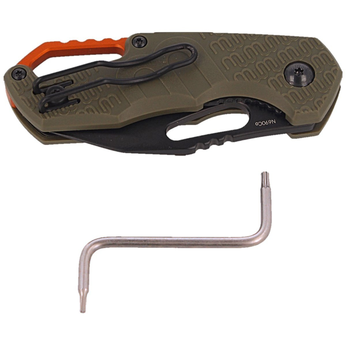 Nóż składany MKM Isonzo Clip Point Green FRN, Black Idroglider N690 by Jesper Voxnæs (MKFX03-3PGO)-7