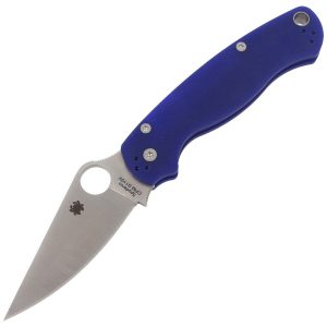 Nóż składany Spyderco Para Military 2 Dark Blue G10, Satin CPM S110V by Sal, Eric Glesser (C81GPDBL2)-1
