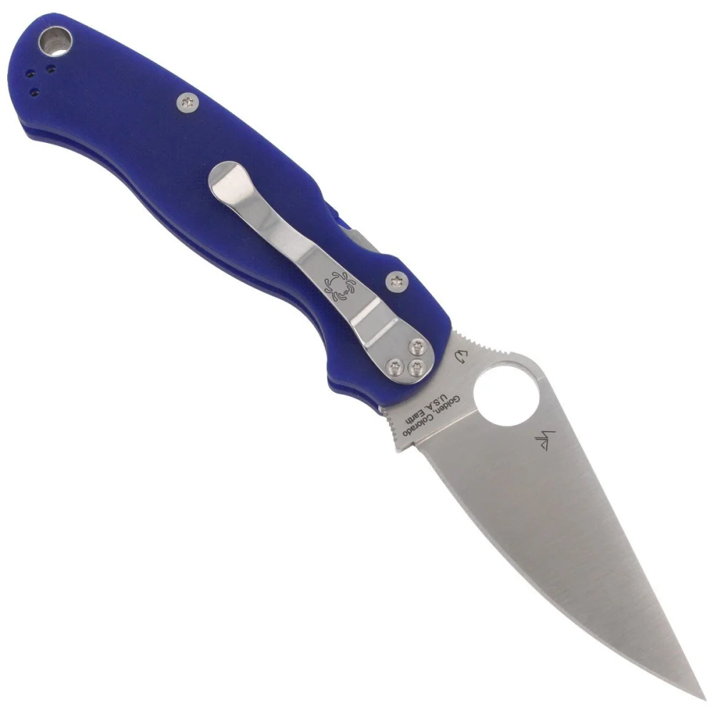 Nóż składany Spyderco Para Military 2 Dark Blue G10, Satin CPM S110V by Sal, Eric Glesser (C81GPDBL2) 3 Nóż składany Spyderco Para Military 2 Dark Blue G10, Satin CPM S110V by Sal, Eric Glesser (C81GPDBL2)