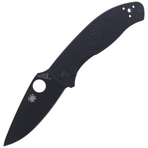 Nóż składany Spyderco Tenacious Lightweight Black FRN, Black 8Cr13MoV by Eric Glesser (C122PBBK)-1