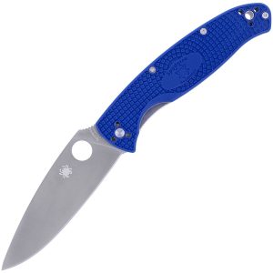 Nóż składany Spyderco Resilience Lightweight Blue CPM S35VN Plain (C142PBL)-1