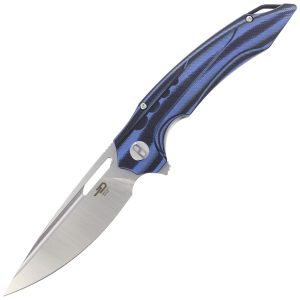 Nóż składany Bestech Ornetta Carbon Fiber / Blue G10, Stonewash / Satin N690 by Kombou (BL02A)-1