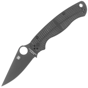 Nóż składany Spyderco Para Military 2 Black G10, Black DLC CPM MagnaCut by Sal, Eric Glesser (C81GMCBKP2)-1