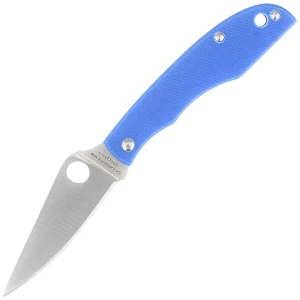 Nóż składany Spyderco Grasshopper Blue G10, Satin 12C27 (C138GBLP)-1