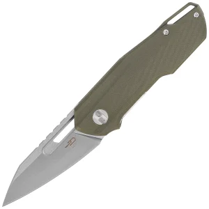 Nóż składany Bestech Toddler OD Green G10, Satin / Stonewashed 14C28N by Maciej Torbé (BG64B)-1