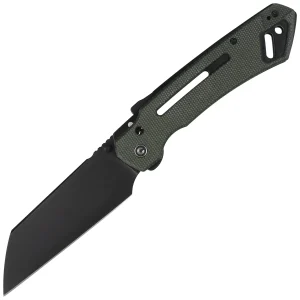 Nóż składany Civivi Buster FG Green Canvas Micarta, Black Stonewashed Nitro-V by Snecx Tan (C24052-3)-1