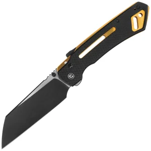 Nóż składany Civivi Buster FG Black G10, Black Stonewashed/Satin Nitro-V by Snecx Tan (C24052-1)-1