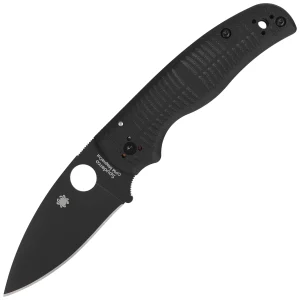 Nóż składany Spyderco Shaman SALT Black G10, Black DLC MagnaCut by Sal Glesser (C229GMCBKP)-1