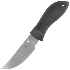 Nóż Spyderco Moran Upswept Sprint Run Black FRN / Kraton, Damascus by Bill Moran (FB01PGYD)-1
