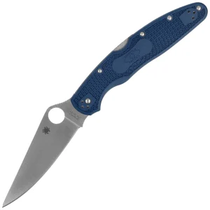 Nóż składany Spyderco Police 4 Lightweight Cobalt Blue FRN, Satin CPM-SPY27 by Sal Glesser (C07PCBL4)-1