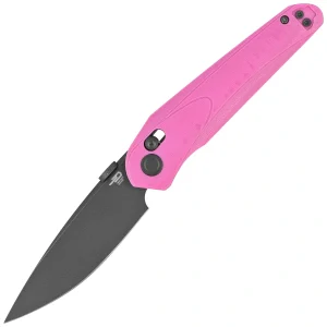 Nóż składany Bestech Mothus Pink G10, Grey PVD 14C28N by Kombou (BG67E)-1