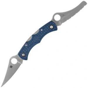 Nóż składany Spyderco Dyad Jr. Lighweight Sprint Run Cobalt Blue FRN, Satin CPM SPY27 by Sal Glesser (C39PSCBL)-1