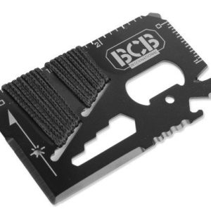 BCB - Karta survivalowa Mini Work Tool Black - CM024B-1