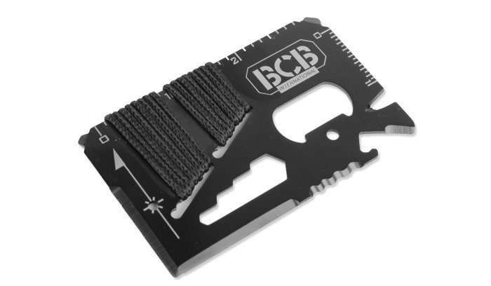 BCB - Karta survivalowa Mini Work Tool Black - CM024B-1