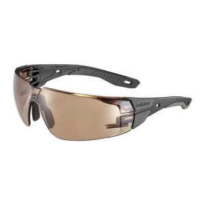 Bolle Safety - Okulary ochronne RUSH+ 2.0 - EN ISO 16321-1 - Platinum - Brązowy - RUSPMN50E-1