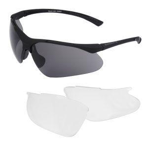 Swiss Eye - Okulary balistyczne Maverick - Poliwęglan - Czarne - 40221-1