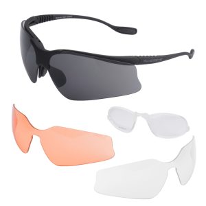 Swiss Eye - Okulary balistyczne Stingray - Wymienne wizjery - Wkładka RX - Czarny - 40201-1