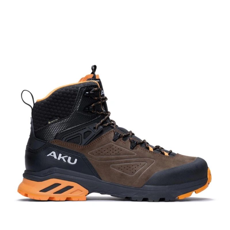 Aku buty trekkingowe męskie Reactive Gore-tex turystyczne za kostkę brązowe 1 Aku-1