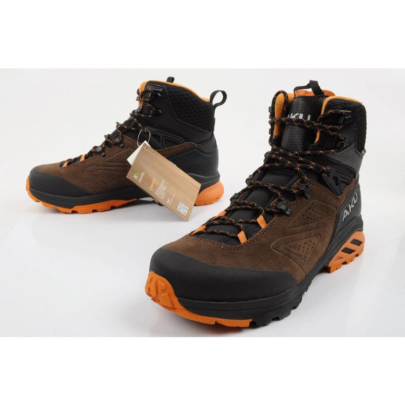 Aku buty trekkingowe męskie Reactive Gore-tex turystyczne za kostkę brązowe 8 Aku-8
