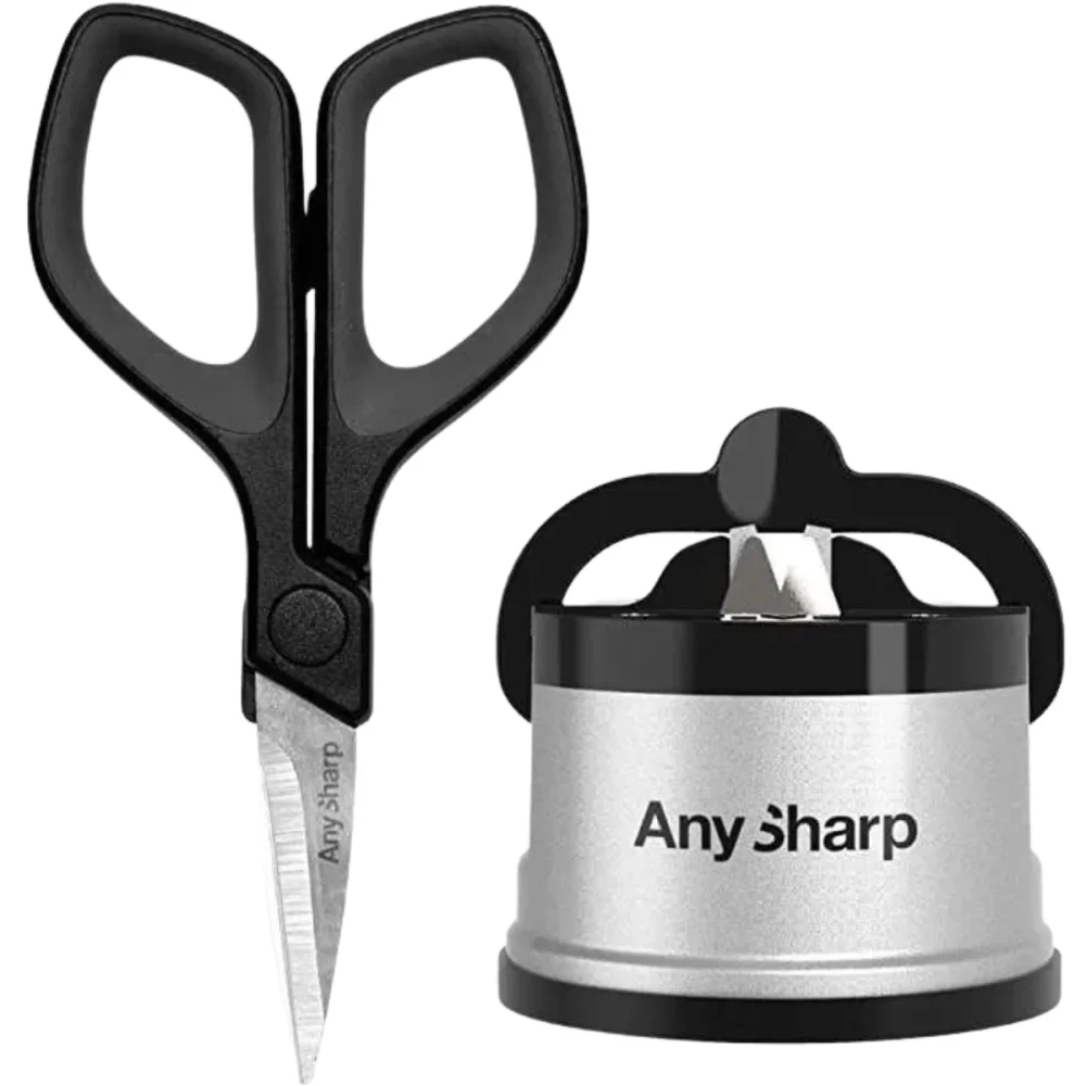 Zestaw AnySharp ostrzałka Classic Silver i mini nożyczki (ASMULTISILSIZZ) 1 Zestaw AnySharp ostrzałka Classic Silver i mini nożyczki (ASMULTISILSIZZ)