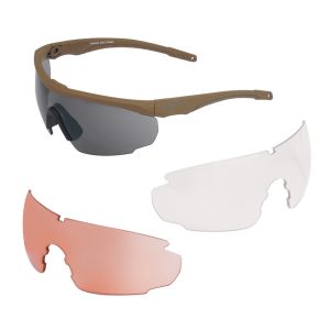 SwissEye - Okulary balistyczne Blackhawk - Brązowe oprawki - 40422-1