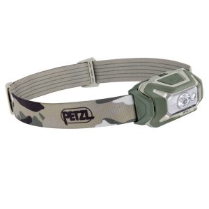 Petzl - Latarka czołowa LED Aria 1 - 350 lm - RGB - Zielona / Kamuflaż - E069BA01-1