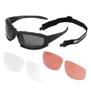 Swiss Eye - Okulary balistyczne Guardian z zestawem wizjerów - Czarne - 40441-1