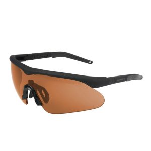 Swiss Eye - Okulary strzeleckie Raptor Pro - Laser Lens 532/694/1064 - Czarne - Wizjer Brown - 40482-1