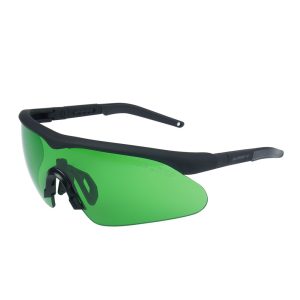 Swiss Eye - Okulary strzeleckie Raptor Pro - Laser Lens 694/830-860/1064 - Czarne - Zielony wizjer - 40481-1
