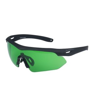 Swiss Eye - Okulary strzeleckie Nighthawk Pro - Laser Lens 694/830-860/1064 - Czarne - Zielony wizjer - 40471-1