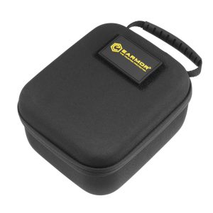 Earmor - Sztywny pokrowiec na ochronniki słuchu - Nylon - Velcro - Czarny - S16A-BK-1