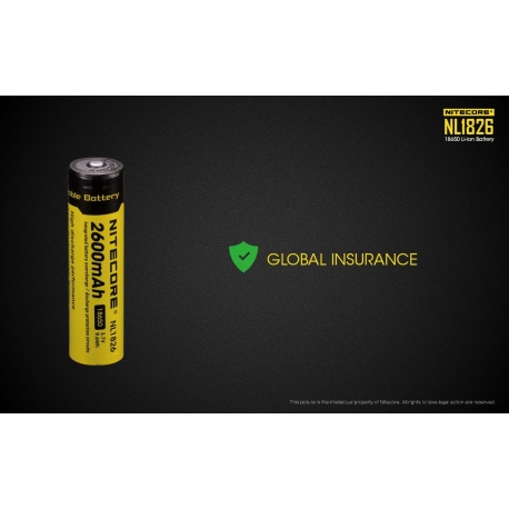 Akumulator Nitecore 18650 NL1826 2600mAh-10