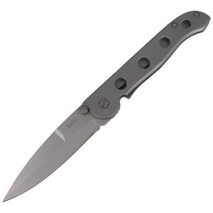 Nóż składany Everts Solingen M16 Type Gray Aluminium Satin AISI 420C (513700)-1