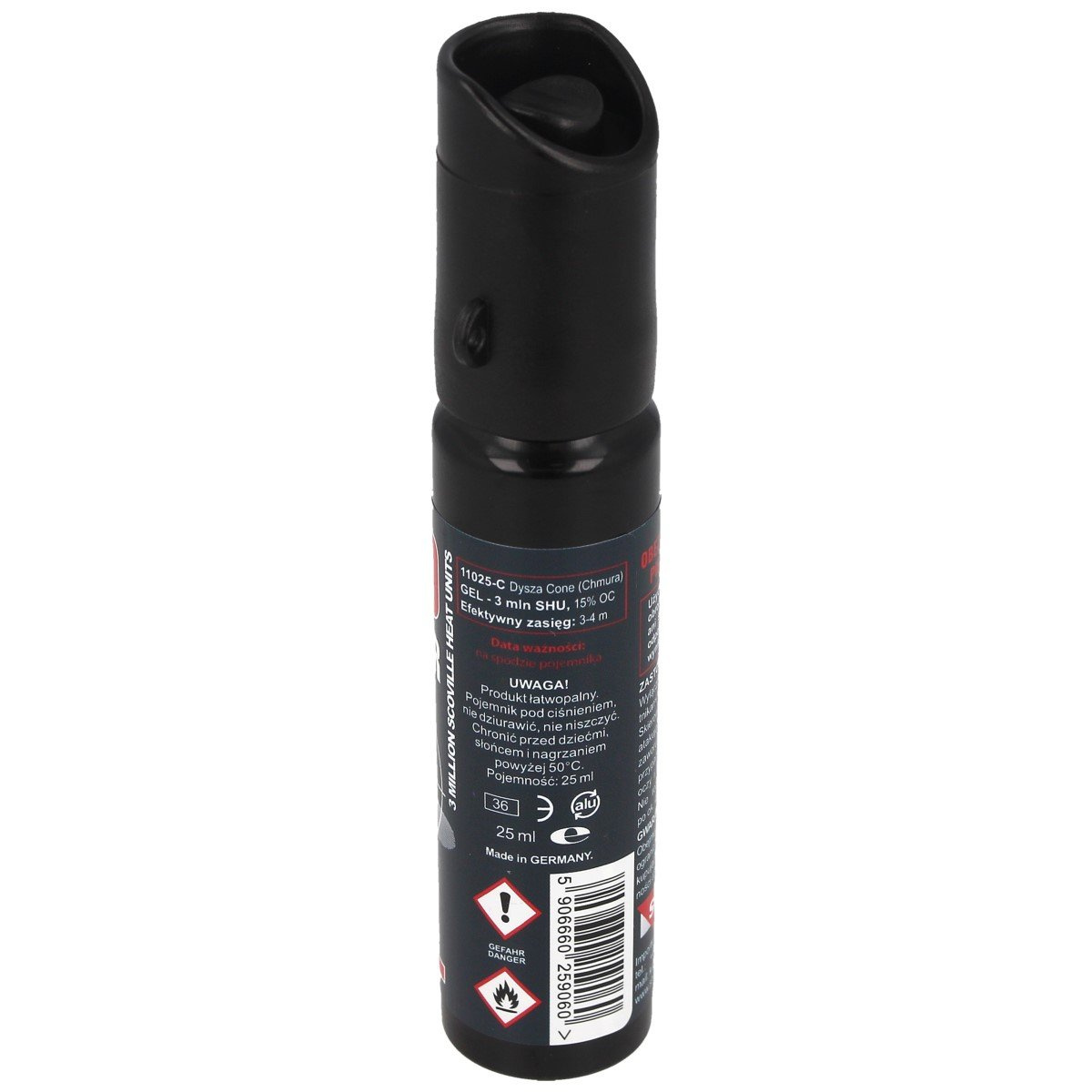 Gaz pieprzowy Sharg Graphite Gel 3mln SHU 25ml Cone (11025-C) 4 Gaz pieprzowy Sharg Graphite Gel 3mln SHU 25ml Cone (11025-C)-4