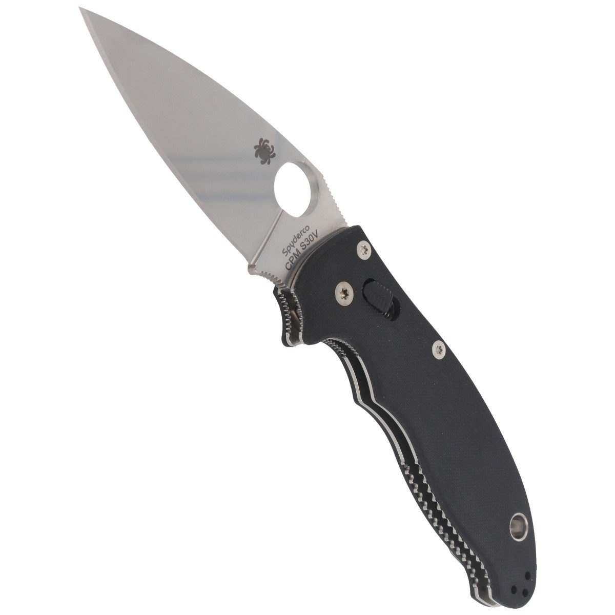 Nóż składany Spyderco Manix 2 Black G10, Satin CPM S30V by Eric Glesser (C101GP2) 4 Nóż składany Spyderco Manix 2 Black G10, Satin CPM S30V by Eric Glesser (C101GP2)-4