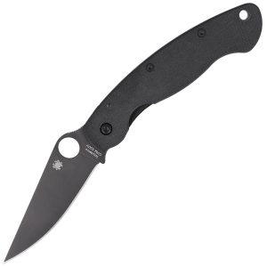 Nóż składany Spyderco Military Black G10, Black DLC CPM S30V by Sal Glesser (C36GPBK)-1