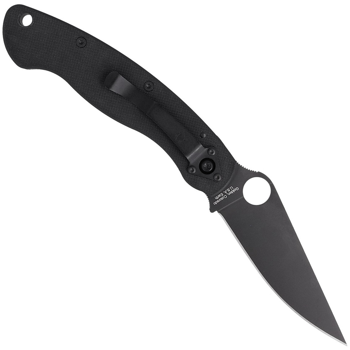 Nóż składany Spyderco Military Black G10, Black DLC CPM S30V by Sal Glesser (C36GPBK) 3 Nóż składany Spyderco Military Black G10, Black DLC CPM S30V by Sal Glesser (C36GPBK)-3