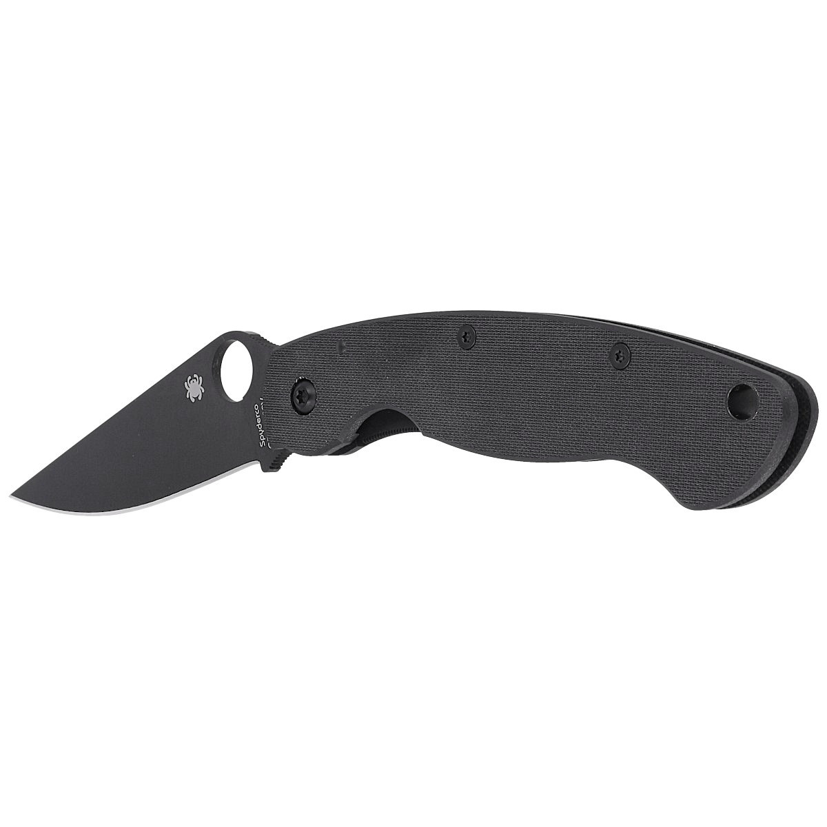 Nóż składany Spyderco Military Black G10, Black DLC CPM S30V by Sal Glesser (C36GPBK) 5 Nóż składany Spyderco Military Black G10, Black DLC CPM S30V by Sal Glesser (C36GPBK)-5