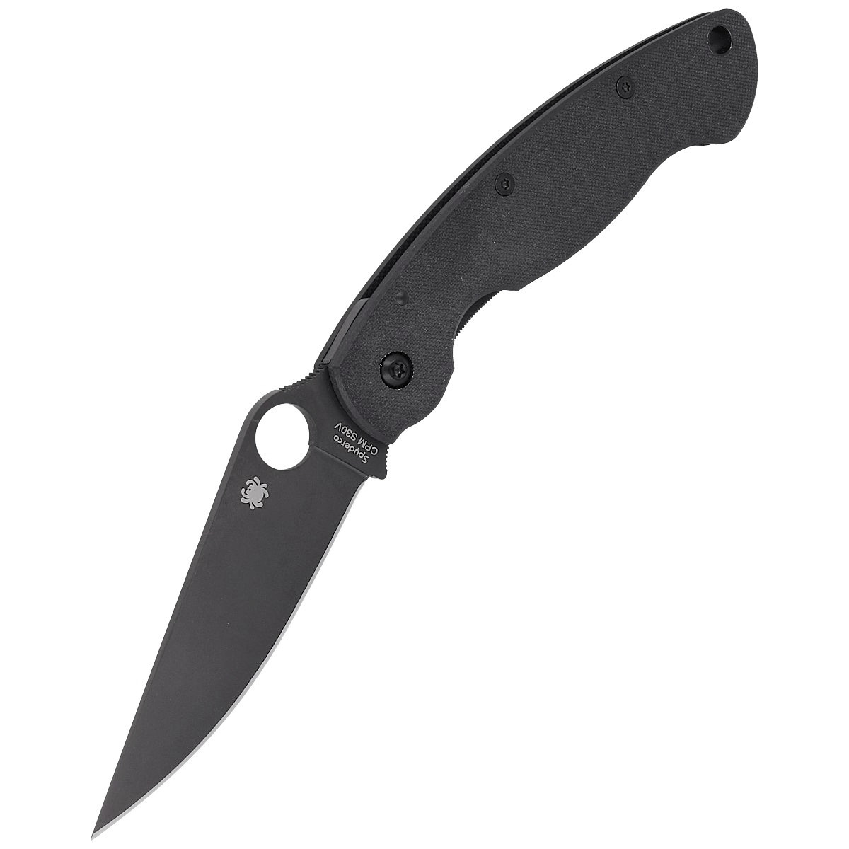Nóż składany Spyderco Military Black G10, Black DLC CPM S30V by Sal Glesser (C36GPBK) 6 Nóż składany Spyderco Military Black G10, Black DLC CPM S30V by Sal Glesser (C36GPBK)-6