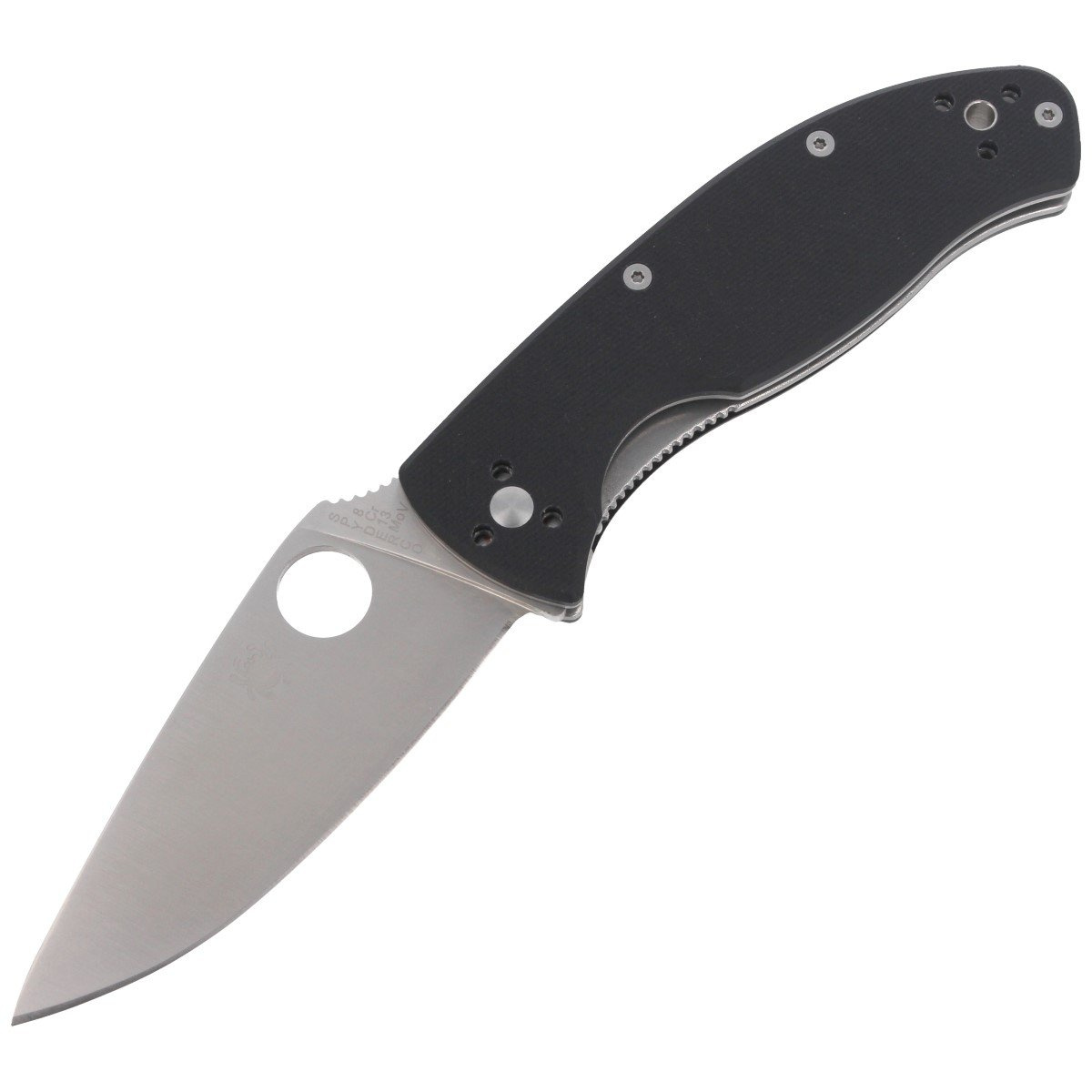 Nóż składany Spyderco Tenacious Black G10, Satin 8Cr13MoV by Eric Glesser (C122GP) 1 Nóż składany Spyderco Tenacious Black G10, Satin 8Cr13MoV by Eric Glesser (C122GP)-1