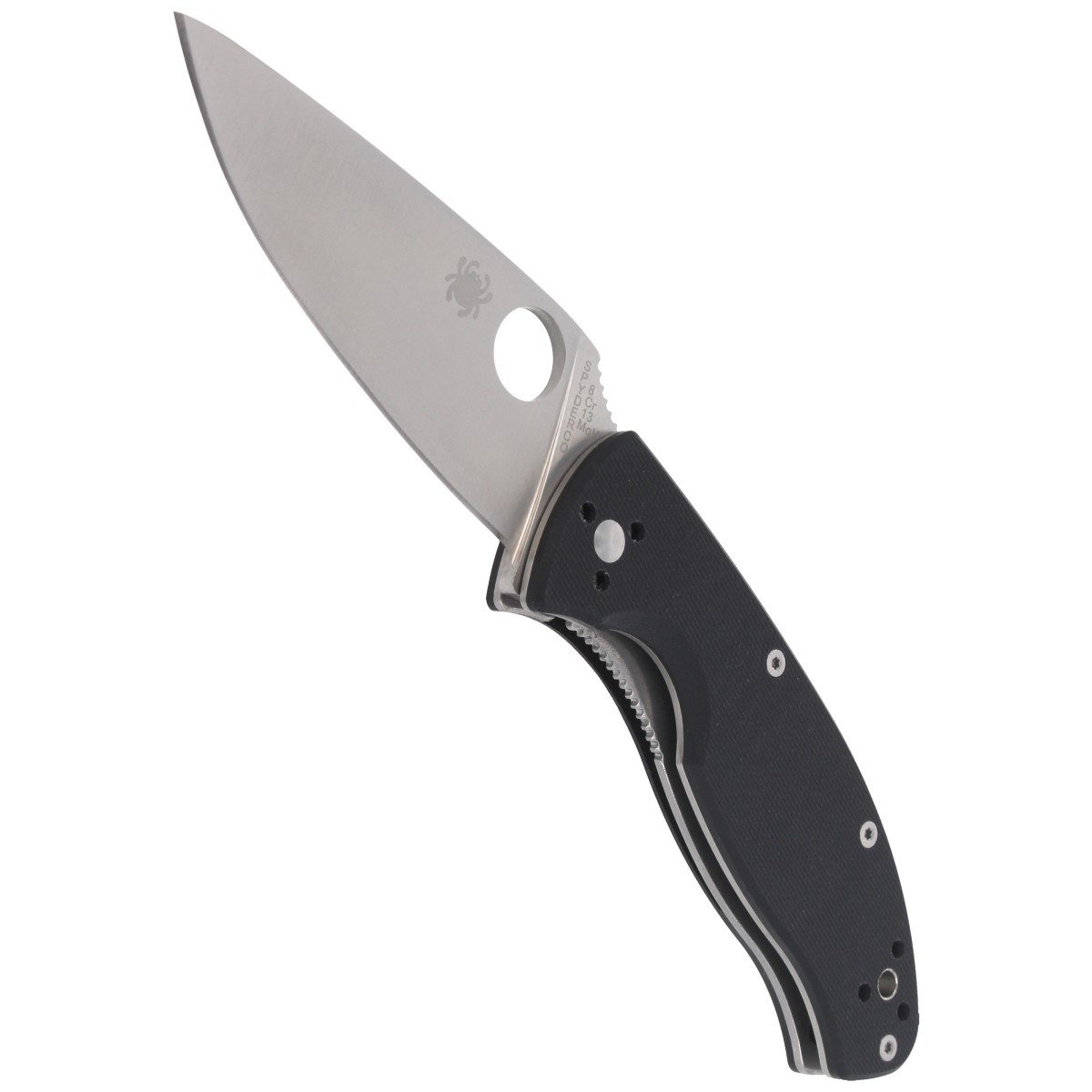 Nóż składany Spyderco Tenacious Black G10, Satin 8Cr13MoV by Eric Glesser (C122GP) 4 Nóż składany Spyderco Tenacious Black G10, Satin 8Cr13MoV by Eric Glesser (C122GP)-4