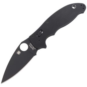 Nóż składany Spyderco Manix 2 G-10 Black / Black Blade (C101GPBBK2)-1