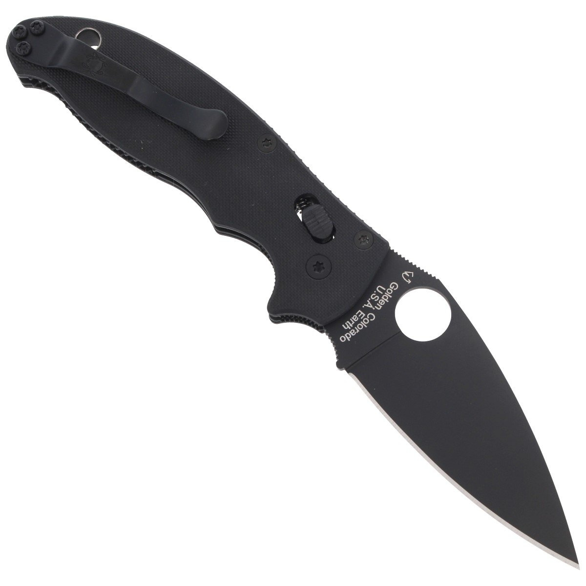Nóż składany Spyderco Manix 2 G-10 Black / Black Blade (C101GPBBK2) 3 Nóż składany Spyderco Manix 2 G-10 Black / Black Blade (C101GPBBK2)-3
