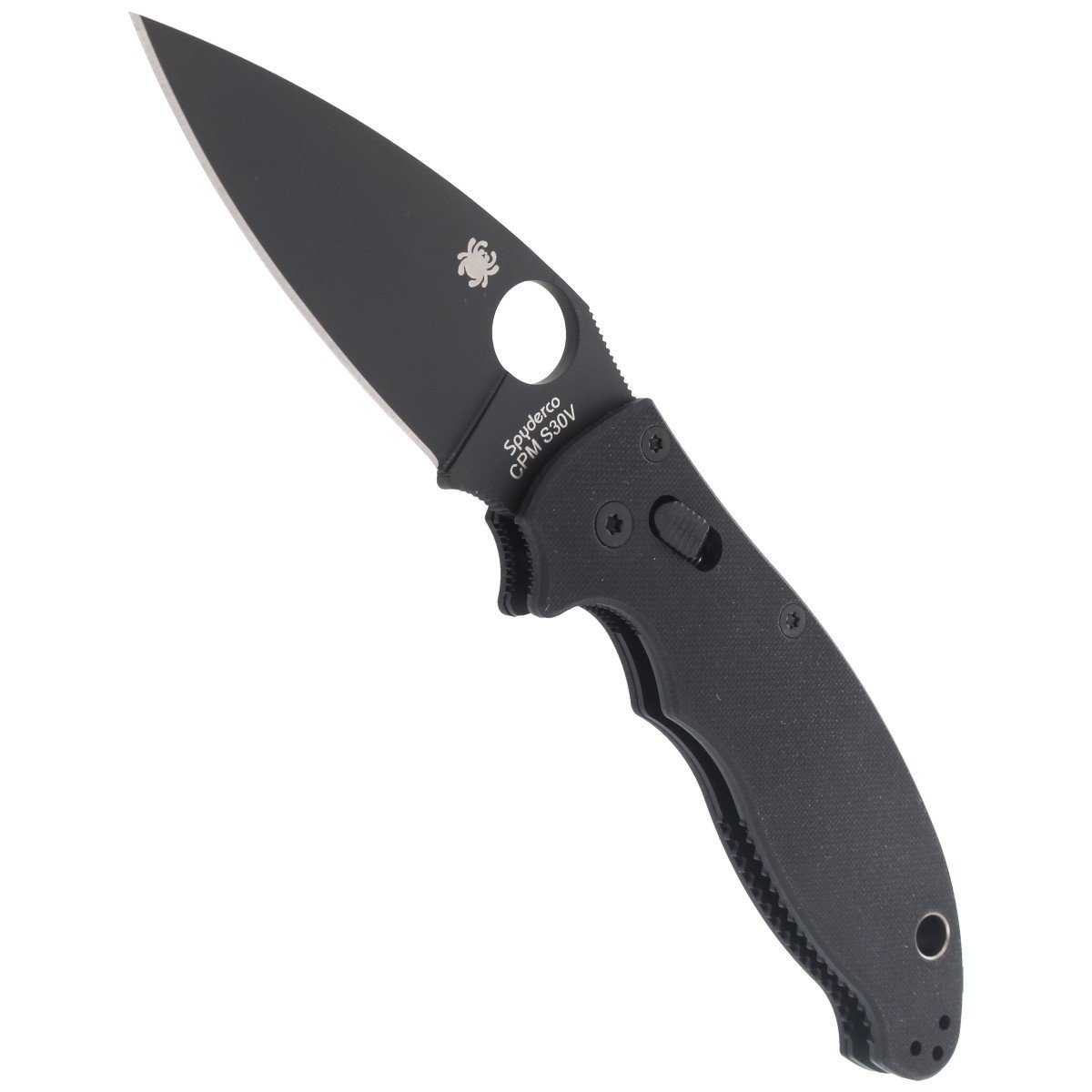Nóż składany Spyderco Manix 2 G-10 Black / Black Blade (C101GPBBK2) 4 Nóż składany Spyderco Manix 2 G-10 Black / Black Blade (C101GPBBK2)-4