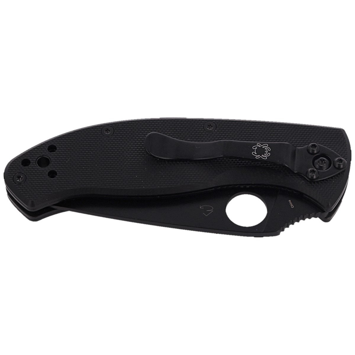 Nóż składany Spyderco Tenacious Black G10, Black 8Cr13MoV by Eric Glesser (C122GBBKP) 7 Nóż składany Spyderco Tenacious Black G10, Black 8Cr13MoV by Eric Glesser (C122GBBKP)-7