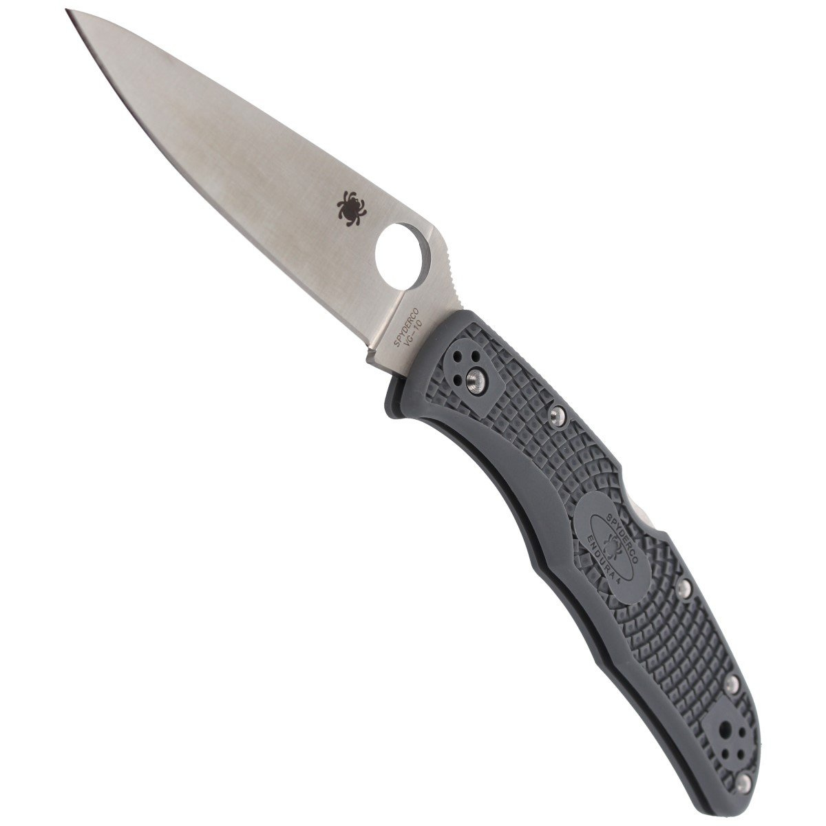 Nóż Spyderco Endura 4 FRN Gray Flat Ground Plain (C10FPGY) 4 Nóż Spyderco Endura 4 FRN Gray Flat Ground Plain (C10FPGY)-4