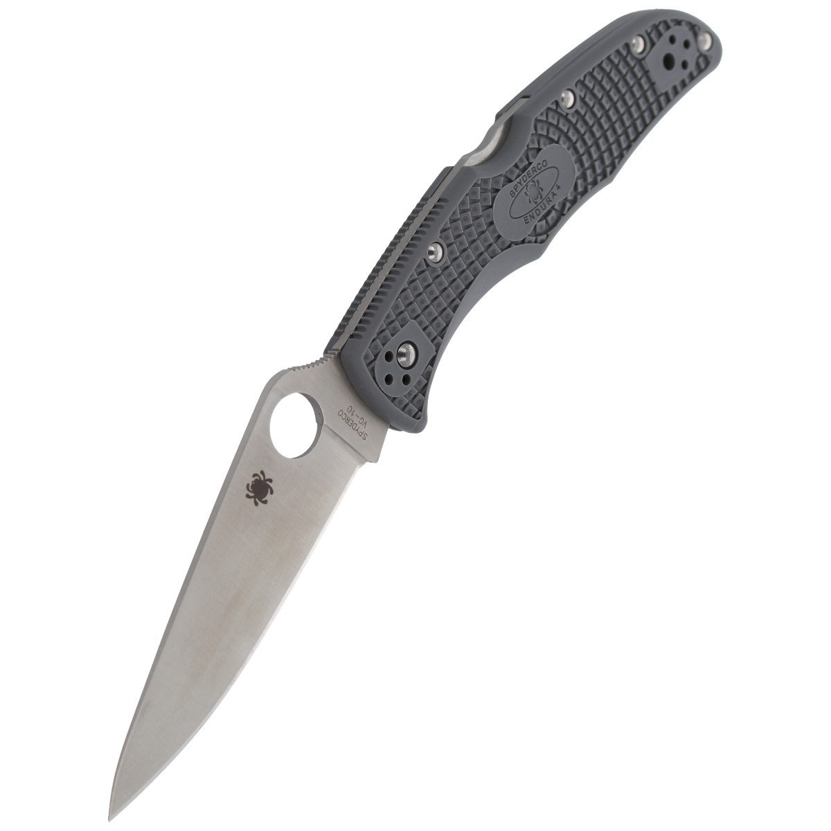 Nóż Spyderco Endura 4 FRN Gray Flat Ground Plain (C10FPGY) 5 Nóż Spyderco Endura 4 FRN Gray Flat Ground Plain (C10FPGY)-5